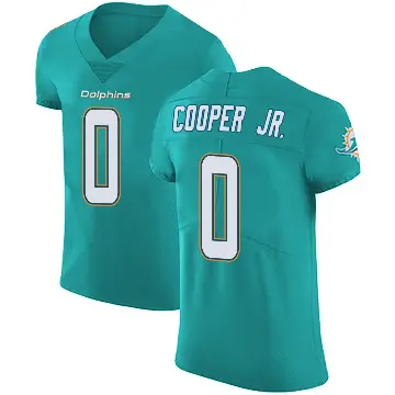 ＃0 Men's Bump Cooper Jr. Green Elite Miami Dolphins Aqua Team Color Vapor Untouchable Jersey