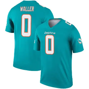 ＃0 Men's Darren Waller Aqua Legend Miami Dolphins Jersey