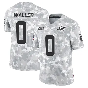 ＃0 Men's Darren Waller Arctic Camo Limited Miami Dolphins 2024 Salute to Service Jersey
