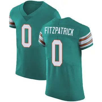 ＃0 Men's Minkah Fitzpatrick Green Elite Miami Dolphins Aqua Alternate Vapor Untouchable Jersey