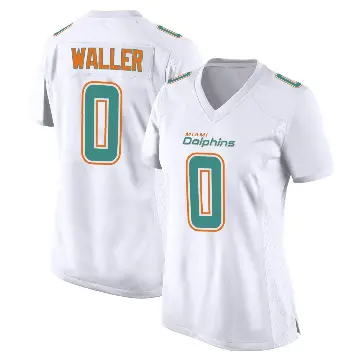＃0 Women's Darren Waller White Game Miami Dolphins Fashion Jersey