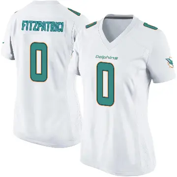 ＃0 Women's Minkah Fitzpatrick White Game Miami Dolphins Jersey