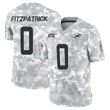 ＃0 Youth Minkah Fitzpatrick Arctic Camo Limited Miami Dolphins 2024 Salute to Service Jersey