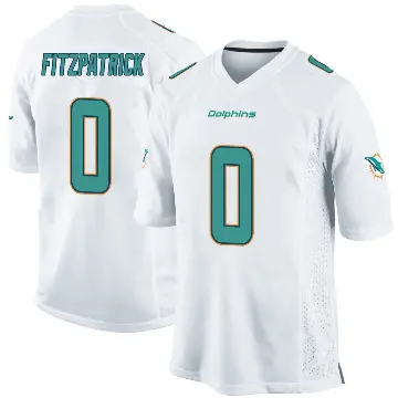 ＃0 Youth Minkah Fitzpatrick White Game Miami Dolphins Jersey