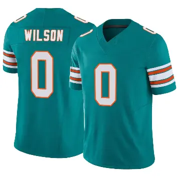 ＃0 Youth Zach Wilson Aqua Limited Miami Dolphins Alternate Vapor F.U.S.E. Jersey