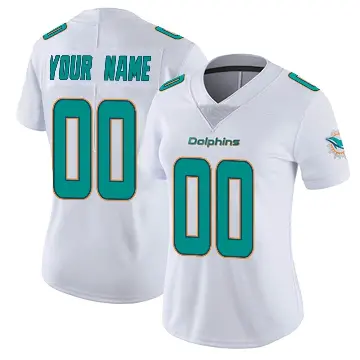 ＃00 Women's Custom White Miami Dolphins limited Vapor Untouchable Jersey