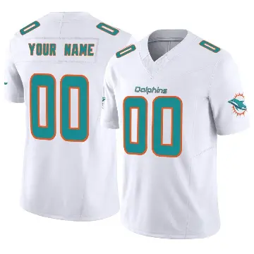 ＃00 Youth Custom White Limited Miami Dolphins Vapor F.U.S.E. Jersey