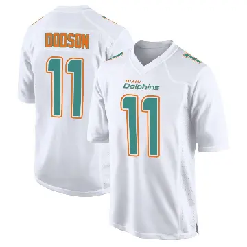 ＃11 Men's Tyrel Dodson White Game Miami Dolphins Fashion Jersey
