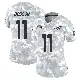 ＃11 Women's Tyrel Dodson Arctic Camo Limited Miami Dolphins 2024 Salute to Service Jersey