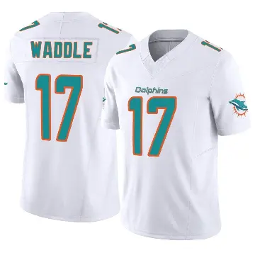 ＃17 Youth Jaylen Waddle White Limited Miami Dolphins Vapor F.U.S.E. Jersey