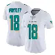 ＃18 Women's Tyler Huntley White Miami Dolphins limited Vapor Untouchable Jersey