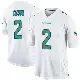 ＃2 Men's Bradley Chubb White Game Miami Dolphins Jersey