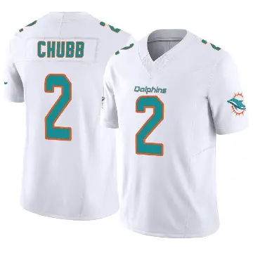 ＃2 Men's Bradley Chubb White Limited Miami Dolphins Vapor F.U.S.E. Jersey