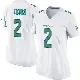＃2 Women's Bradley Chubb White Game Miami Dolphins Jersey