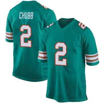 ＃2 Youth Bradley Chubb Aqua Game Miami Dolphins Alternate Jersey