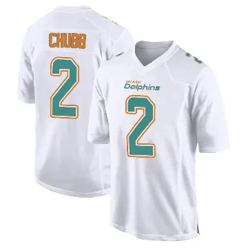 ＃2 Youth Bradley Chubb White Game Miami Dolphins Fashion Jersey