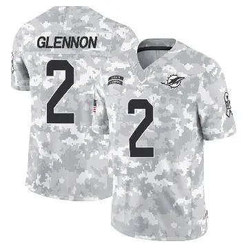 ＃2 Youth Mike Glennon Arctic Camo Limited Miami Dolphins 2024 Salute to Service Jersey