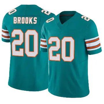＃20 Men's Jordyn Brooks Aqua Limited Miami Dolphins Alternate Vapor F.U.S.E. Jersey