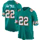 ＃22 Men's Elijah Campbell Aqua Game Miami Dolphins Alternate Jersey