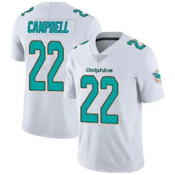 ＃22 Men's Elijah Campbell White Miami Dolphins limited Vapor Untouchable Jersey