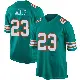 ＃23 Men's Jack Jones Aqua Game Miami Dolphins Alternate Jersey