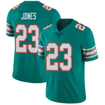 ＃23 Men's Jack Jones Aqua Limited Miami Dolphins Alternate Vapor Untouchable Jersey