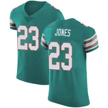 ＃23 Men's Jack Jones Green Elite Miami Dolphins Aqua Alternate Vapor Untouchable Jersey