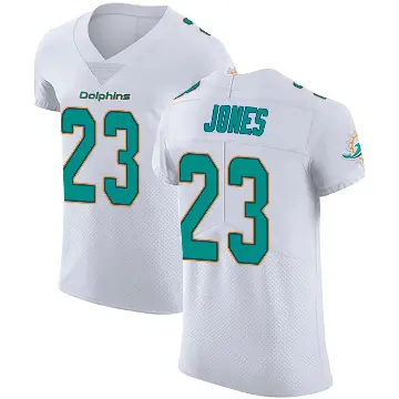 ＃23 Men's Jack Jones White Elite Miami Dolphins Vapor Untouchable Jersey
