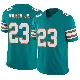 ＃23 Men's Jeff Wilson Jr. Aqua Limited Miami Dolphins Alternate Vapor F.U.S.E. Jersey