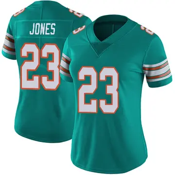 ＃23 Women's Jack Jones Aqua Limited Miami Dolphins Alternate Vapor Untouchable Jersey