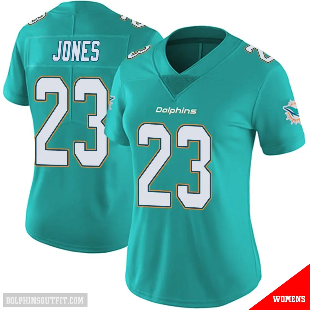 ＃23 Women's Jack Jones Aqua Limited Miami Dolphins Team Color Vapor Untouchable Jersey