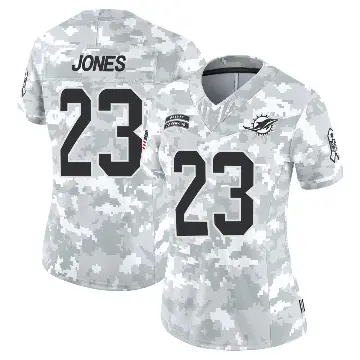 ＃23 Women's Jack Jones Arctic Camo Limited Miami Dolphins 2024 Salute to Service Jersey