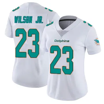 ＃23 Women's Jeff Wilson Jr. White Miami Dolphins limited Vapor Untouchable Jersey