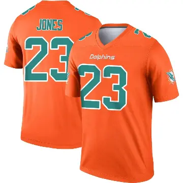 ＃23 Youth Jack Jones Orange Legend Miami Dolphins Inverted Jersey