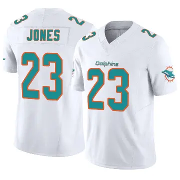 ＃23 Youth Jack Jones White Limited Miami Dolphins Vapor F.U.S.E. Jersey