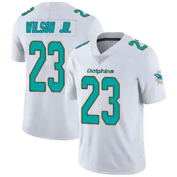 ＃23 Youth Jeff Wilson Jr. White Miami Dolphins limited Vapor Untouchable Jersey