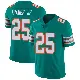 ＃25 Men's Dante Trader Jr. Aqua Limited Miami Dolphins Alternate Vapor Untouchable Jersey