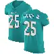 ＃25 Men's Dante Trader Jr. Green Elite Miami Dolphins Aqua Team Color Vapor Untouchable Jersey