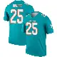 ＃25 Men's Xavien Howard Aqua Legend Miami Dolphins Jersey