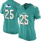 ＃25 Women's Dante Trader Jr. Aqua Game Miami Dolphins Team Color Jersey