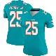 ＃25 Women's Dante Trader Jr. Aqua Legend Miami Dolphins Jersey