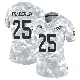 ＃25 Women's Dante Trader Jr. Arctic Camo Limited Miami Dolphins 2024 Salute to Service Jersey