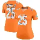 ＃25 Women's Dante Trader Jr. Orange Legend Miami Dolphins Color Rush Jersey