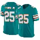 ＃25 Youth Dante Trader Jr. Aqua Limited Miami Dolphins Alternate Vapor F.U.S.E. Jersey