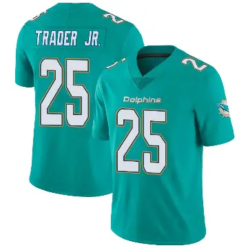 ＃25 Youth Dante Trader Jr. Aqua Limited Miami Dolphins Team Color Vapor Untouchable Jersey