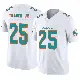 ＃25 Youth Dante Trader Jr. White Limited Miami Dolphins Vapor F.U.S.E. Jersey