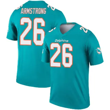 ＃26 Men's Cornell Armstrong Aqua Legend Miami Dolphins Jersey
