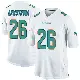 ＃26 Men's Cornell Armstrong White Game Miami Dolphins Jersey