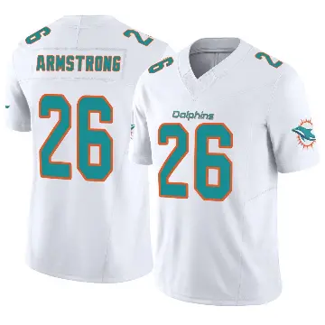 ＃26 Men's Cornell Armstrong White Limited Miami Dolphins Vapor F.U.S.E. Jersey