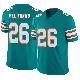 ＃26 Men's Ifeatu Melifonwu Aqua Limited Miami Dolphins Alternate Vapor F.U.S.E. Jersey